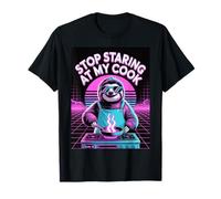 Stop Staring at My Cook Vaporwave Paresseux Chef Funny T-Shirt