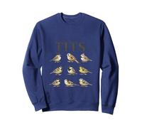 Stop Staring at My Tits Funny Bird Watching Humour Adulte Meme Sweatshirt