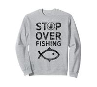 Stop Surpêche Conservation Pollution Plastique Mer Océan Sweatshirt