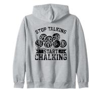 Stop Talking Start Chalking - Billard drôle à 8 Boules Sweat à Capuche