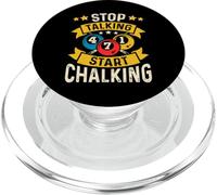 Stop Talking Start Chalking PopSockets PopGrip pour MagSafe