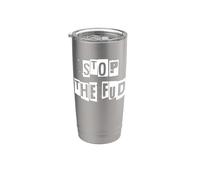 Stop The FUD - Peur, incertitude et doute Gobelet isotherme en acier inoxydable double paroi