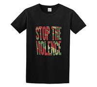 Stop The Violence BDP Boogie Down Productions Hip Hop Men Simple Tshirt Black L