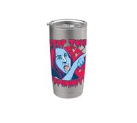 Stop Toxic Féminité Dire Drôle Hommes Masculinité Humour Gobelet isotherme en acier inoxydable double paroi