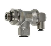 Stop-vérin 7880 - laiton nickelé - diamètre 6 mm - mâle 1/8" - BSPP cylindrique PARKER LEGRIS