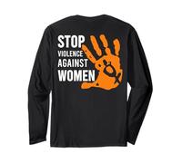 Stop Violence Against T-Shirt pour Femme Manche Longue
