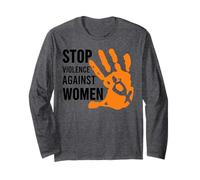 Stop Violence Against T-Shirt pour Femme Manche Longue