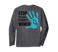 Stop Violence Against T-Shirt pour Femme Manche Longue