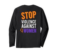 Stop Violence Against T-Shirt pour Femme Manche Longue