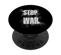STOP WAR - NO WAR - PEACE PopSockets PopGrip Adhésif