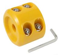 Stopper pour treuil Anti-Rebond pour Guidage Câble Stopper pour | Caoutchouc élastique, absorbe les chocs, réduit les rebonds, protège le guide-câble, usage universel(Yellow)