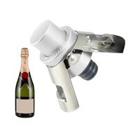 Stoppers Champagne | Stoppers en acier inoxydable Leak-Proof Bubble Retaining Saver, Press-on Wine Stopper with Built-in Pressure Pump for Wedding Bar, Champagne Sealer Accessories