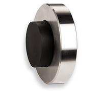 STOPPLA 5 x Butée de Porte Murale Hulk Ø 60 mm H : 20 mm en Acier Inoxydable Massif Butoir de Porte pour Le Mur véritable avec Tampon en Caoutchouc