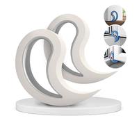 Stoppy, Stoppi, Arrêt de fenêtre, Arrêts de Porte, lot de 2 (disponible en 14 variantes) (Blanc)