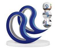 Stoppy, Stoppi, Arrêt de fenêtre, Arrêts de Porte, lot de 2 (disponible en 14 variantes) (Bleu foncé)