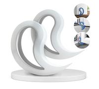 Stoppy, Stoppi, Arrêt de fenêtre, Arrêts de Porte, lot de 2 (disponible en 14 variantes) (Transparent)