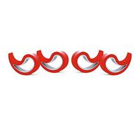 Stoppy, Stoppi, Arrêt de fenêtre, Arrêts de Porte, lot de 4 disponible en 14 couleurs (Rouge)