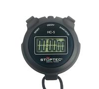 Stoptec HC-5 Chronomètre très simple : démarrage, arrêt et réinitialisation, activable et désactivable, grand écran d'une ligne, résistant aux éclaboussures, sport, loisirs, convient aux enfants