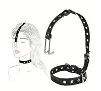 stoqucel Collier en cuir élégant avec doubles crochets B ` D ` S ` M S é x ǒ