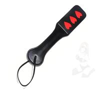 stoqucel Raquettes romantiques en Cuir à Trois amours, Outils d'entraînement pour Chevaux, Accessoires de Jeu de rôle