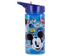 Stor 84124975011444 Bouteille d'eau carrée, capacité 530 ML, C'est Une Chose de Mickey