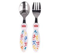 Stor - Set De 2 Couverts Métalique Pour Enfant "Mickey Multicolore
