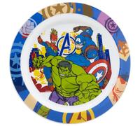 Stor Assiette Enfant Avengers en Plastique 938ml - Compatible Micro-ondes, Design Ergonomique pour Enfants