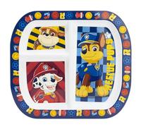 STOR Assiette Enfant Pat' Patrouille 3 Compartiments, 772ml Plastique sans BPA, Micro-ondes, Vaisselle Bébé Repas