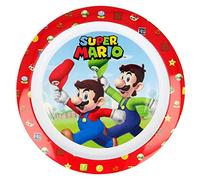 Stor Assiette réutilisable en plastique pour enfant - Passe au micro-ondes - Super Mario