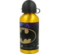 Stor Batman | Bouteille en aluminium pour enfants - Bouteille d'eau pour enfants - Bouteille d'eau réutilisable - 400 ML, 85534, symbole Batman, 1 pièce (lot de 1)