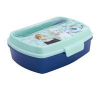 Stor – Boîte à déjeuner La Reine des Neiges rectangulaire pour enfant avec couverts