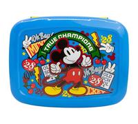 STOR Boîte à Lunch Mickey Mouse 1705ml - Lunch Box Enfant avec 4 Compartiments sur 2 Niveaux - Plastique Résistant Sans BPA - Idéale pour l'École