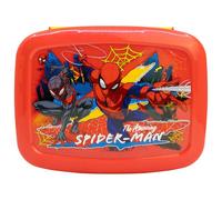 STOR Boîte à Lunch Spider-Man 1705ml - Lunch Box Enfant avec 4 Compartiments sur 2 Niveaux - Plastique Résistant Sans BPA - Idéale pour l'École