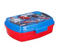 Stor Boîte à sandwich en plastique Marvel Spiderman pour enfants, sans BPA, lavable et réutilisable, avec verrou de sécurité