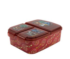 STOR Boîte à Sandwich Harry Potter Enfant 3 Compartiments 2156ml - Lunch Box Scolaire Sans BPA pour École et Pique-nique