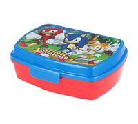 Stor Boîte à sandwich pour enfants Sega Sonic en plastique, sans BPA, lavable et réutilisable, ne convient pas aux micro-ondes et aux lave-vaisselle