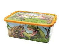 Stor BOÎTE DE RANGEMENT DÉCORÉE. CAPACITÉ DE 13 LITRES.| BOÎTE CLICKDINOSAURS