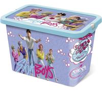 STOR Boîte de Rangement Enfant Kpop Demon Hunters avec Fermeture Click 7 Litres - Organisateur Plastique Multiusage pour Jouets et Chambre Enfants