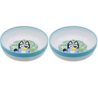 Stor Bol pour enfants bicolore réutilisable avec base antidérapante - Bluey, Bleu (Lot de 2)