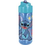 Stor Bouteille d'eau Ecozen originale Disney Stitch 540 ml pour enfants avec bouchon dévissable et bec anti-éclaboussures pliable