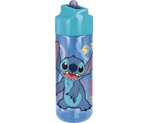 Stor Bouteille d'eau Ecozen originale Disney Stitch 540 ml pour enfants avec bouchon dévissable et bec anti-éclaboussures pliable
