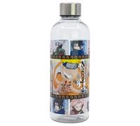 STOR Bouteille d'Eau Réutilisable Naruto 850ml Plastique Sans BPA avec Bouchon à Vis Métallique Anti-Fuite pour École Sport Travail