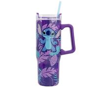 STOR Bouteille Eau Acier Inoxydable Stitch 665ml - Bouchon Étanche avec Poignée, Résistante pour École Sport Voyage
