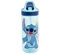 Disney Bouteille pour enfants Stitch 620 ml Tritan avec paille Collection Palms Bleu