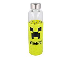 Stor - Bouteille en verre borosilicate Minecraft avec étui silicone 585 ml