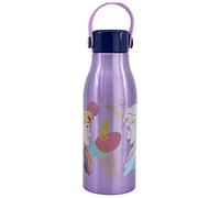 Stor – Bouteille d'eau Disney Frozen – Aluminium 760 ml – Poignée silicone, couvercle avec crochet