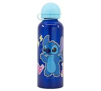 STOR Bouteille originale Disney Stitch en aluminium pour enfants 530 ML avec bec verseur, bouchon et couvercle de sécurité.