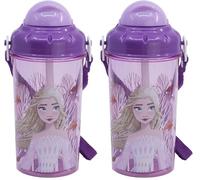 Stor BOUTEILLE RÉUTILISABLE AVEC BOUTEILLE DE 465 ML | FROZEN AUTUM LEAVES (Lot de 2)