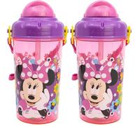 Stor BOUTEILLE RÉUTILISABLE AVEC BOUTEILLE DE 465 ML | MINNIE BOLD FLORALS (Lot de 2)