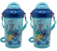 Stor BOUTEILLE RÉUTILISABLE AVEC BOUTEILLE DE 465 ML | STITCH DRAWING (Lot de 2)